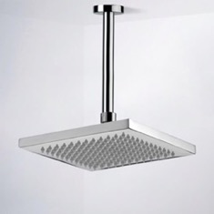 8 inch Ceiling Mount Rain Shower Head With Arm, Chrome